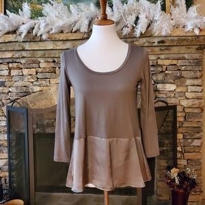 Kenneth Cole Peplum Top Blouse